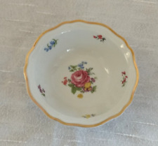 Kleine Schale , Schirnding Bavaria, Goldrand Blumen-Dekor, Made in W-Germany