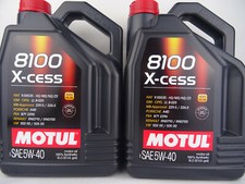 Motoröl 5W40 10Liter Motul 8100 X-Cess Motorenöl 5W-40 Benzin Diesel BMW VW MB 