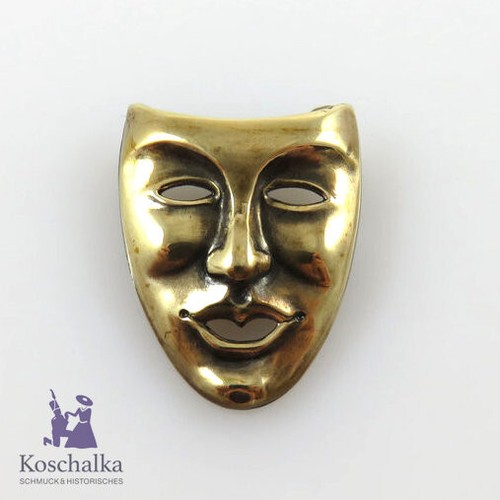 Vintage masken brosche - vintage,