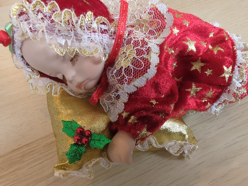 Porzellanpuppe weihnachtsfigur - porzellanpuppe,