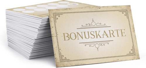 Blanko bonuskarten zum - blanko,