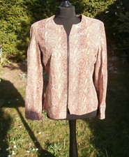 Damenjacke, Lederjacke Gr. 42, Piellini, Schlangenoptik