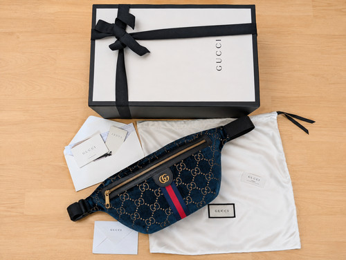 Gucci belt bag - gg, velvet