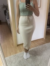 Weißer Strick Rock Midi, primark