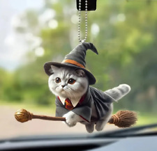 Christbaumschmuck Anhänger Katze Harry Potter auf dem Besen
