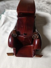 Deko Holzauto Oldtimer Handgefertigt Aus edlem Holz (L/B/H) 37/12/12cm Vintage 