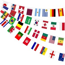 Länder Fahnen Wimpelkette 32