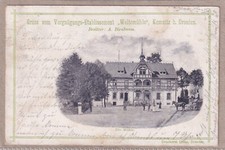 Ansichtskarte Kemnitz (Dresden) - Vergnügungs-Etablissement "Weltemühle" - 1900