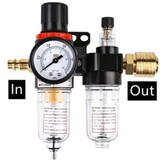 1/4 " Druckluft Wartungseinheit-Druckminderer Wasserabscheider Filter Kompressor