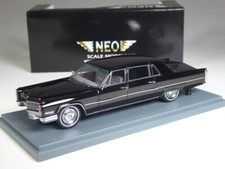 (KI-06-39) Neo Scale Models Cadillac Fleetwood Seventy-Five black in 1:43 in OVP