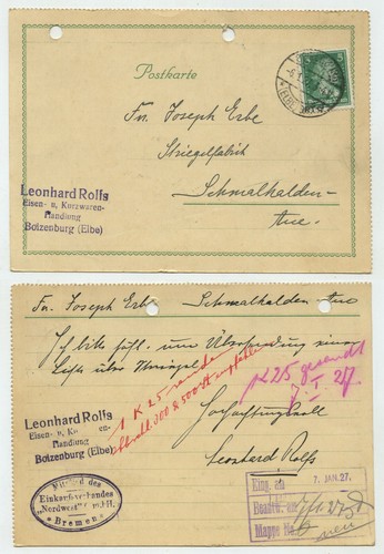 93338 postkarte leonhard - postkarte,