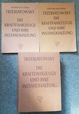 Die Kraftfahrzeuge und ihre Instandhaltung von Trzebiatowsky 3 Bücher 