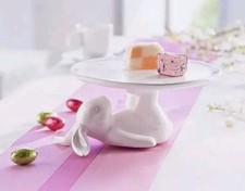 Design Teller Keramik Hase Häschen Osterhase Etagere Osterdeko Ostern Deko weiß