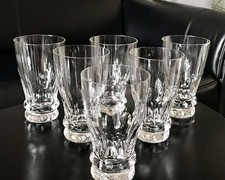 Vintage 6 EDEL  Wassergläser Trinkbecher Glas Kristallglas