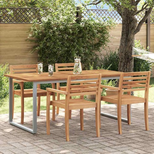 Gartentisch grau 180 x 75 - 90,