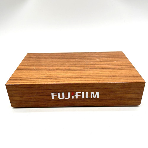 Original fujifilm holz werbe - fujifilm,