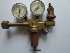 CO2 Druckminderer, Druckregler Made in GDR, Original DDR, mit Sicherheitsventil