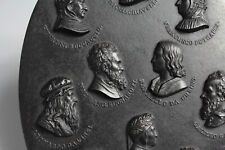 Hochfeine Berliner Eisen Plakette um 1840 Porträts Eisenkunstguss