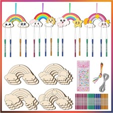 Regenbogen Holz Bastelset für