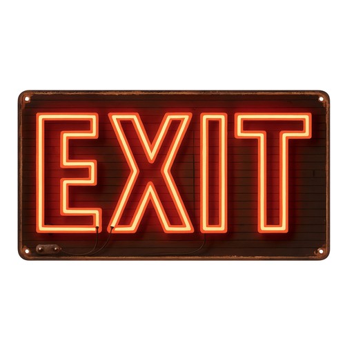 Exit neon leuchtreklame - neon,