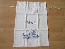 Wäschesack WIE NEU Wäschesammler Wäschesortierer weiß bestickt