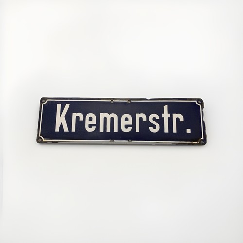Alt strassenschild kremerstr - alt,