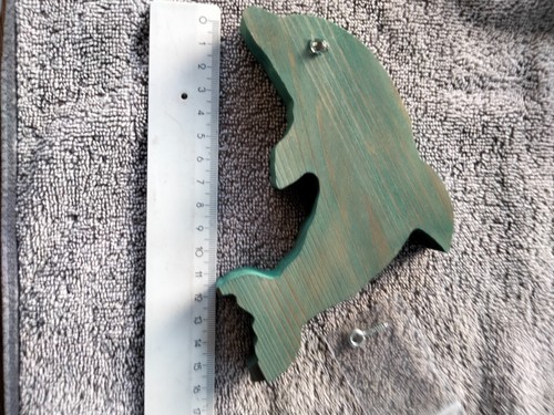 Delfin deko holz 15 - holz, ca.