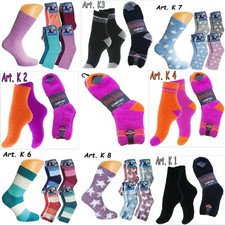 4,8 Paar Kuschelsocken Bettsocken Flauschsocken Wintersocken Damen & Bw Socken K