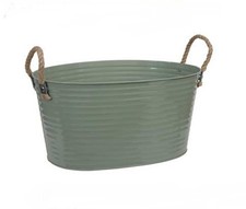 Zinkwanne XXL 30x20cm grün