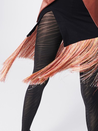 Zebra look strumpfhose muster - look,