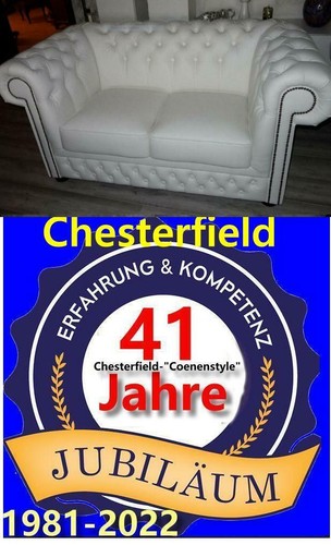 Chesterfield leder sofa - chesterfield, 2