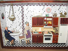 Lundby-Möbel in """Ikea-Schaukasten"""Puppenküche Puppenhaus-Puppenstube