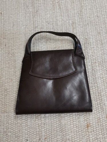 Vintage leder handtasche - vintage,