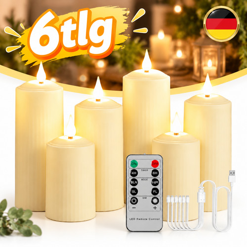 Led kerzen wiederaufladbar - led, mit