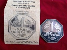 1 DM SILBERMÜNZE  Deutsche Krebshilfe 999/1000 achteckig