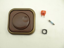 Busch Jaeger Dimmer LX Mahagonibraun Bronze Braun Dreh  Abdeckung Rahmen