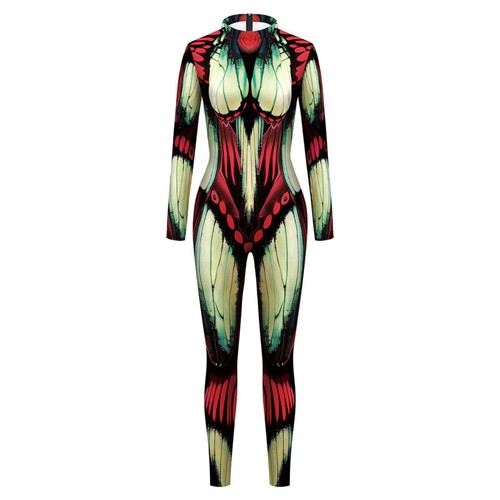 Bedruckter catsuit elastisch - bedruckter,