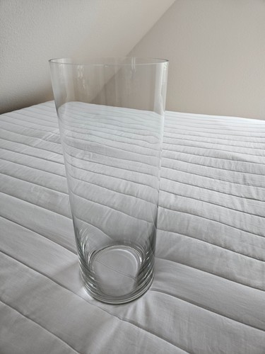 Glas vase zylinder hoch - 40,