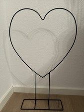 Metall Herzrahmen schwarz ungenutzt Neuwertig 