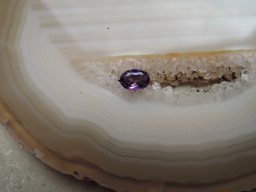 Echter amethyst oval - echter,