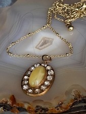 Anhänger golden Zirkonia