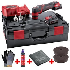 FLEX Akku Polierer Exzenterpolierer PXE 80 12.0-EC/2.5 Set / L-Boxx + Poliertuch
