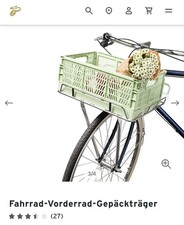 Fahrrad-Vorderrad-Gepäckträg