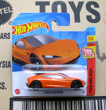 Hot Wheels Tesla Roadster Then