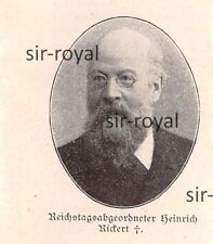 Heinrich Rickert - Abgeordneter Reichtag - 1902 ~5x6cm -