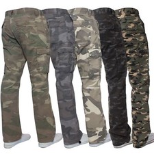 Kruze Herren Militär Kampf Arbeitshose Camouflage Cargo Camo Army Freizeithose