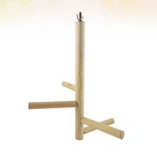  Vier-Stufen-Wendeltreppen-Vogel-Barsch-Papageien-Stand spielt die hölzernen