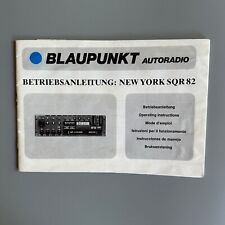 Blaupunkt New York SQR82 Original Bedienungsanleitung