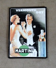 Blechschild Martini Vermouth Dry Nostalgielook 38 x 29 cm