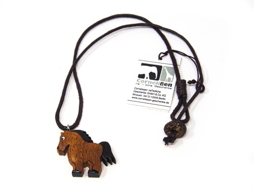 Kette mit holz pferd - holz,